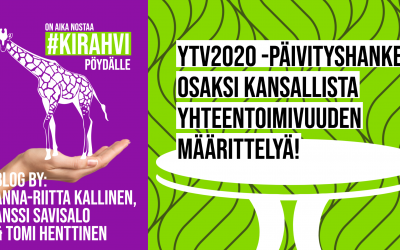 YTV2020 -päivityshanke osaksi kansallista yhteentoimivuuden määrittelyä!