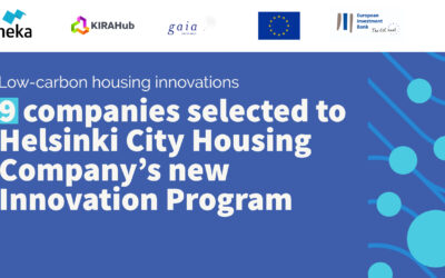 9 companies selected to Helsinki City Housing Company’s new Innovation Program