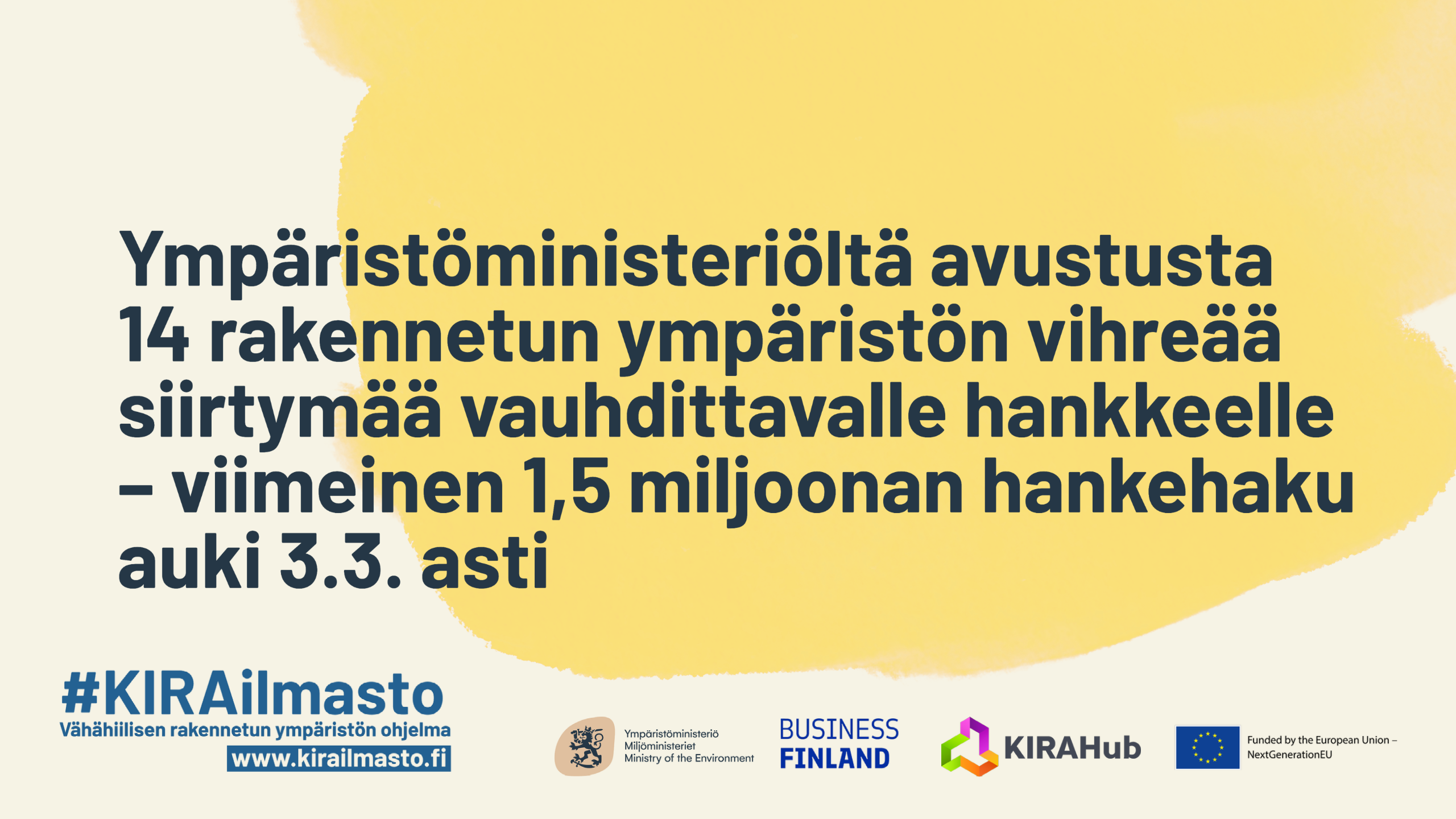 Ympäristöministeriöltä Avustusta 14 Rakennetun Ympäristön Vihreää ...