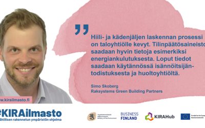 Hiililaskurilla taloyhtiöiden hiilijalanjälki näkyväksi