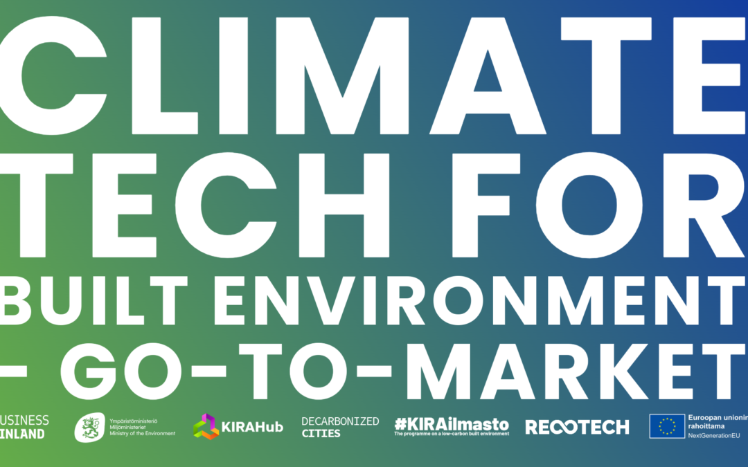 Climate Tech for Built Environment – Go-to-market – free Slush2024 side event not to be missed!