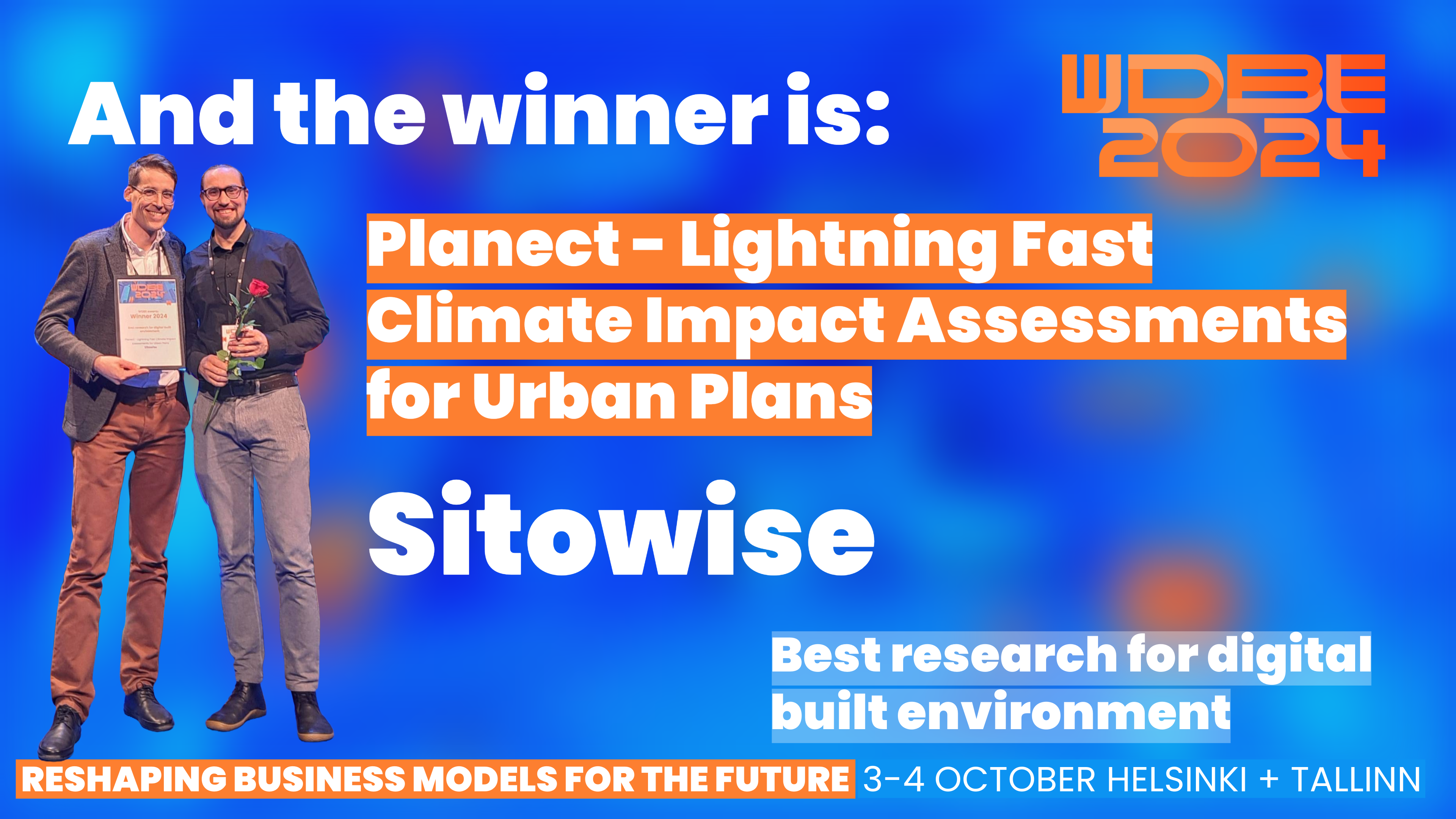 wdbe2024 awards_Planect_Sitowise