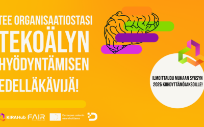 KIRA-alan tekoälykiihdyttämöjaksot syksyllä 2026 – ilmoittautuminen käynnissä!