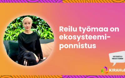 Reilu työmaa on ekosysteemiponnistus