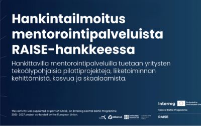 Hankintailmoitus mentorointipalveluista RAISE-hankkeessa // Procurement Notice for Mentoring Services in the RAISE Project
