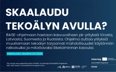 Skaalaudu tekoälyn avulla – RAISE-hankkeen mahdollisuudet